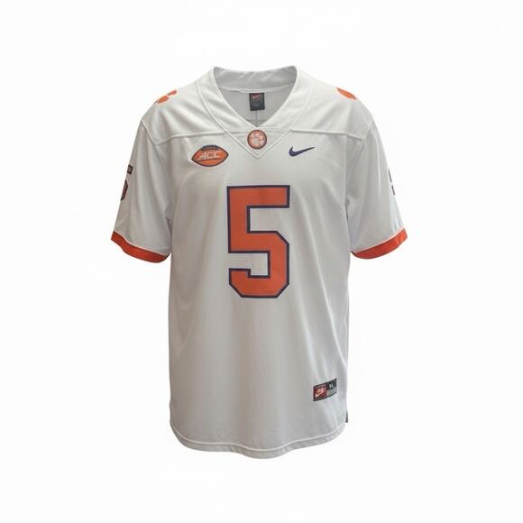 Nike Other - Nike Team Clemson Tigers #5 Uiagalelei Jersey XL White ACC Patch Fair Condition